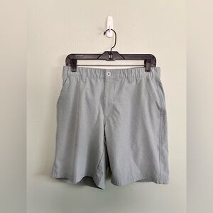 Swannies Golf Shorts Men 32 Light Blue Flat Front Beach Casual Quick Dry